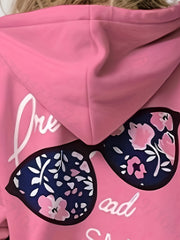 Print Hoodies Girls Comfy Pocket Pullover Kids Clothes Gift Christmas