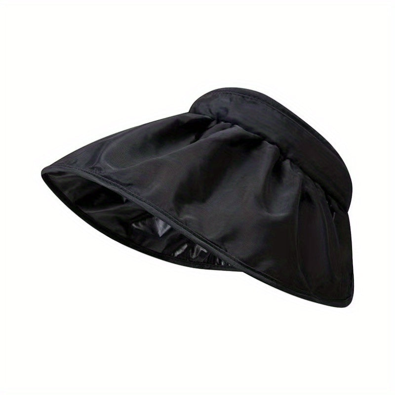 Foldable Shell Visor Hat UV Protection Wide Brim Sun Hat