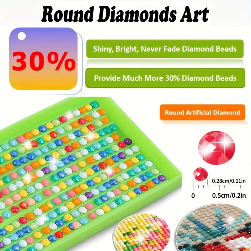 5D Artificial Diamond Art Painting Tree Rhinestones Kit