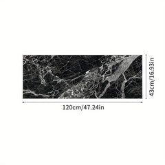 Marble Style Kitchen Rugs - Stain Resistant & Waterproof Mats