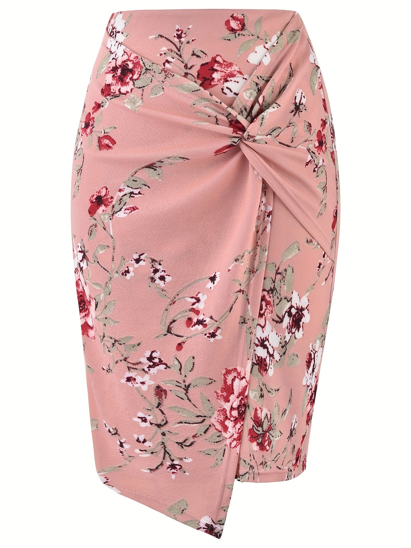 High Waist Pencil Skirt Stretchy Work Business Solid