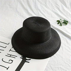 Wide Brim Summer Sun Hat Solid Travel Beach Cap Women Outdoor Sunscreen