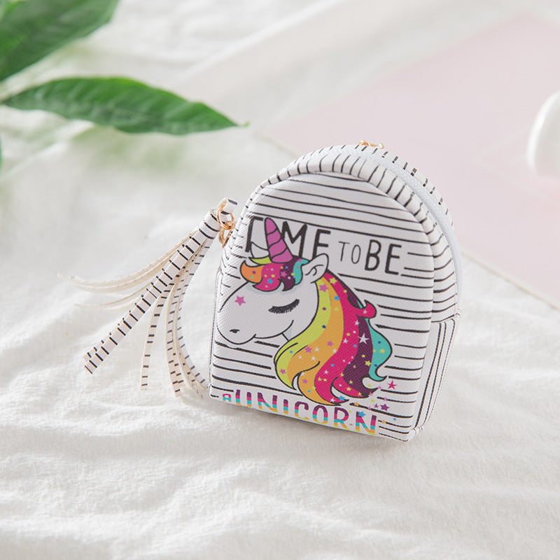 Unicorn Print Coin Purse Wallet for Kids Birthday