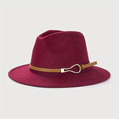 Vintage Wide Brim Felt Hat Unisex Sun Hats