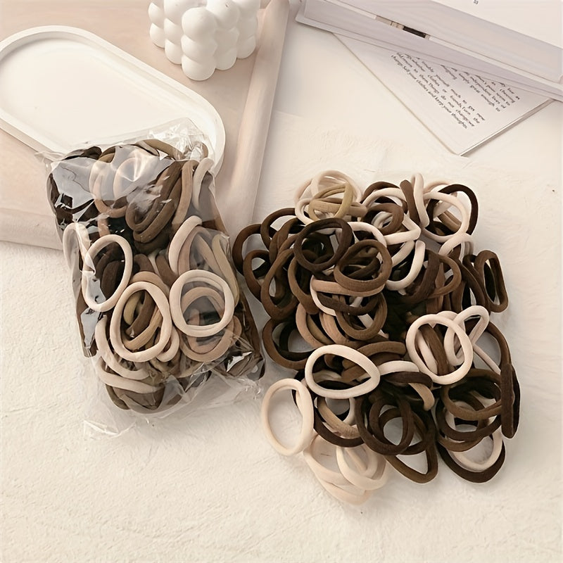 50pcs Hair Ties for Women, Elastic and Durable Rubber Bands for Ponytails