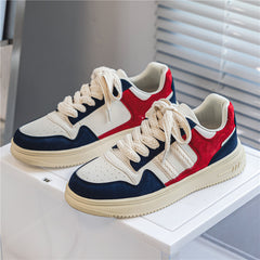 Men's Block Lightweight Skate Shoes Casual Lace Up Sneakers