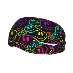 Neon Unisex Sports Headband Sweat Wicking Stretchy & Breathable Polyester