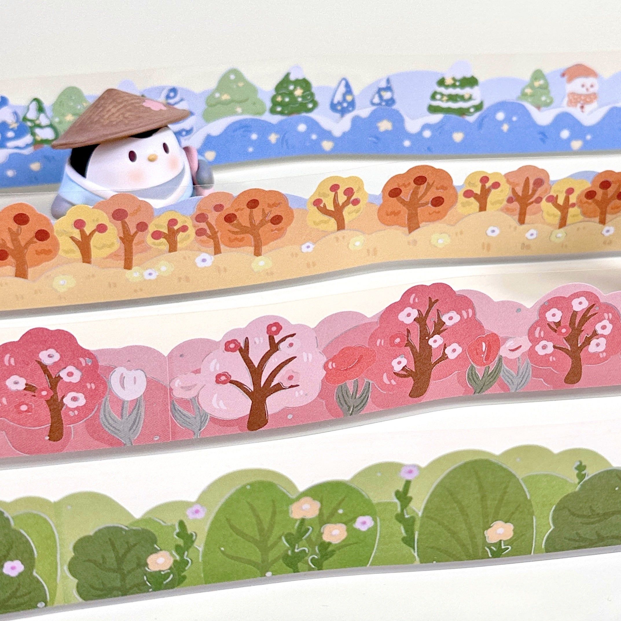 Cartoon Seascape DIY Hand Account Tape Stickers
