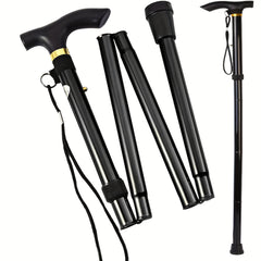 Folding Walking Stick Trekking Pole Adjustable Lightweight Hiking Stick