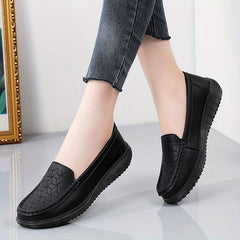 Women's Soft Sole Flat Loafers Non Slip Slip On Shoes