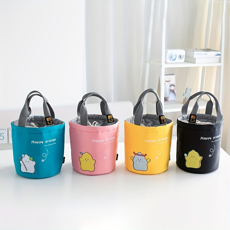 Round Insulated Lunch Bag Leakproof Freezable Office Work School Picnic Beach