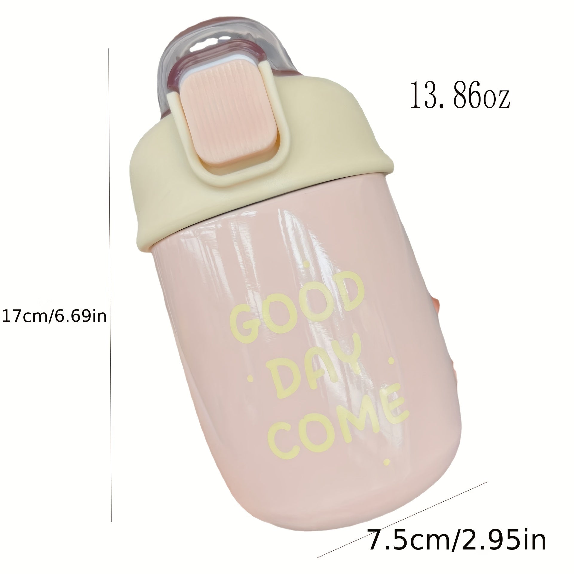 Small Vacuum Flask With Straw 13.86oz Thermal Bottle