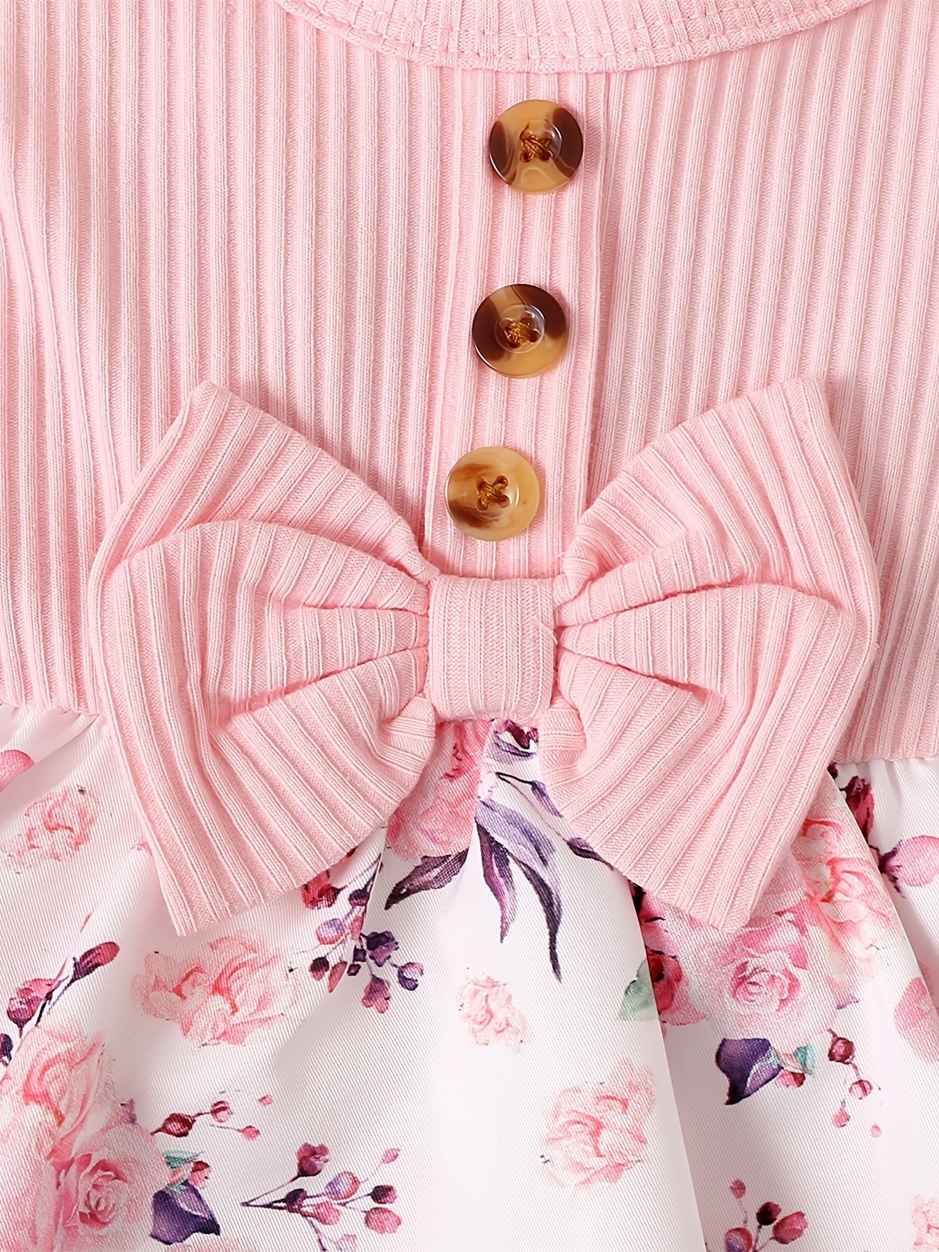 Newborn Baby Girls Floral Romper Ruffle Sleeve Bodysuit & Headband