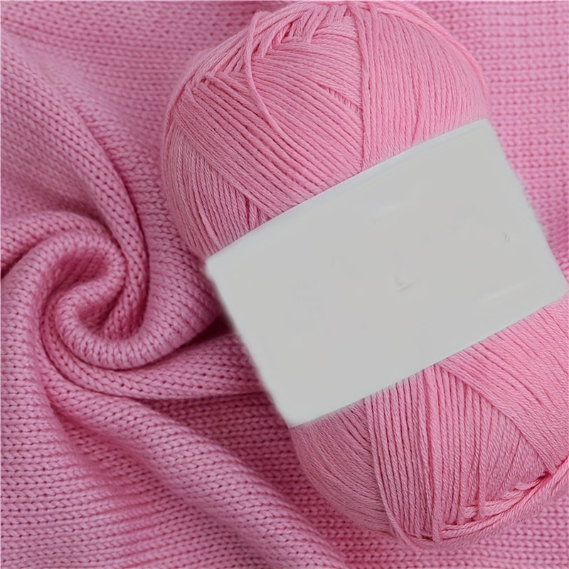 6pcs Bamboo Cotton Blend Yarn for Spring & Summer Knitting - Soft & Fine