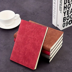 A5 Retro Sheepskin Notebook Soft Leather Business Record Book