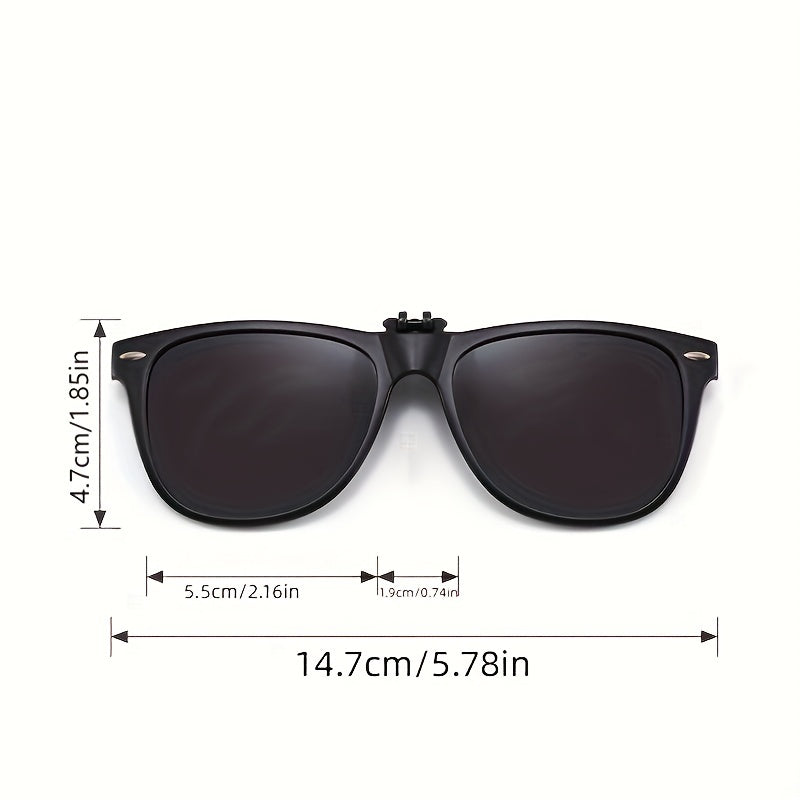 Men's Polarized Clip On Sunglasses UV Protection Anti Glare Driving Glasses