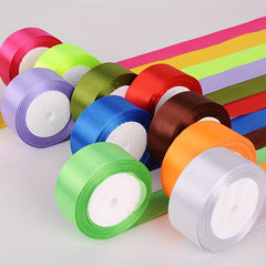 22m Satin Ribbon Rose Flower Material Packaging Decoration DIY Ribbon