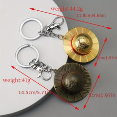 Anime Keychain Cosplay Unisex Keyrings Straw Hat Pendant Alloy Key Chains