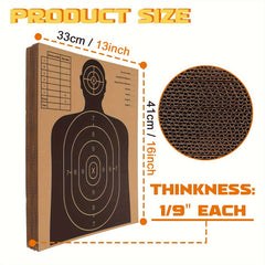 25pcs 33x40in Cardboard Silhouette Targets Pack