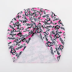 Twill Bubble Bow Baby Hat 0-2 Years
