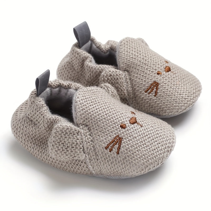 Cartoon Slip On Baby Girls House Shoes Lightweight Non Slip Walking Shoes