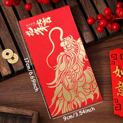 10pcs Chinese Dragon Year Red Envelopes Money Pockets