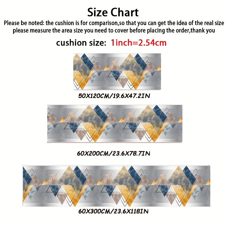 Geometric Non Slip Rug Washable Laundry Room Bedroom Carpet