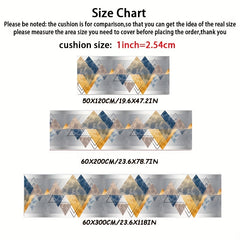 Geometric Non Slip Rug Washable Laundry Room Bedroom Carpet