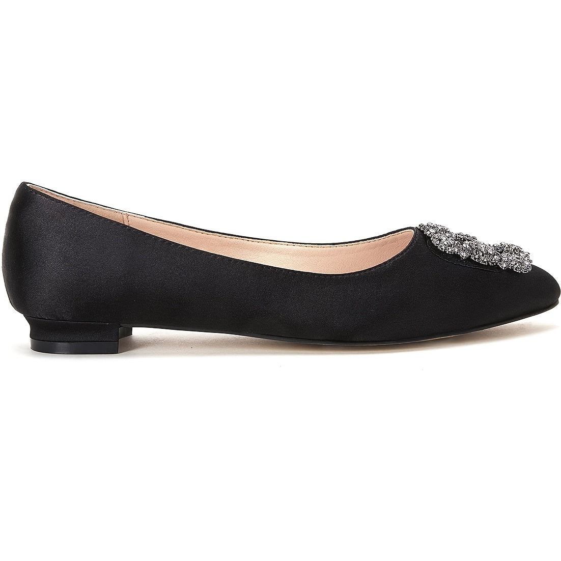 Women's Rhinestone Loafer Shoes Slip On Lightweight Flat Shoes