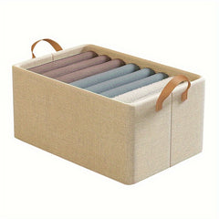 Portable Clothes Storage Drawer Box With Handles & Support Rack