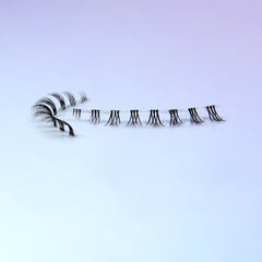 6 Pairs Bottom Lashes 3D Clear Band Natural Look Lower Eyelashes Wispy Kit