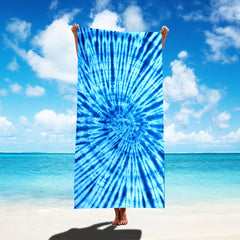 Tie Dye Quick Dry Beach Towel 11x70 Absorbent for Swim Pool Party