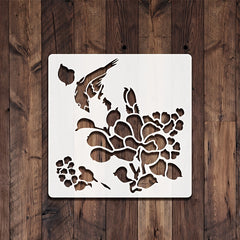 DIY Bird Cage Hollow Out Painting Stencils - 8 Styles, 6 Inch