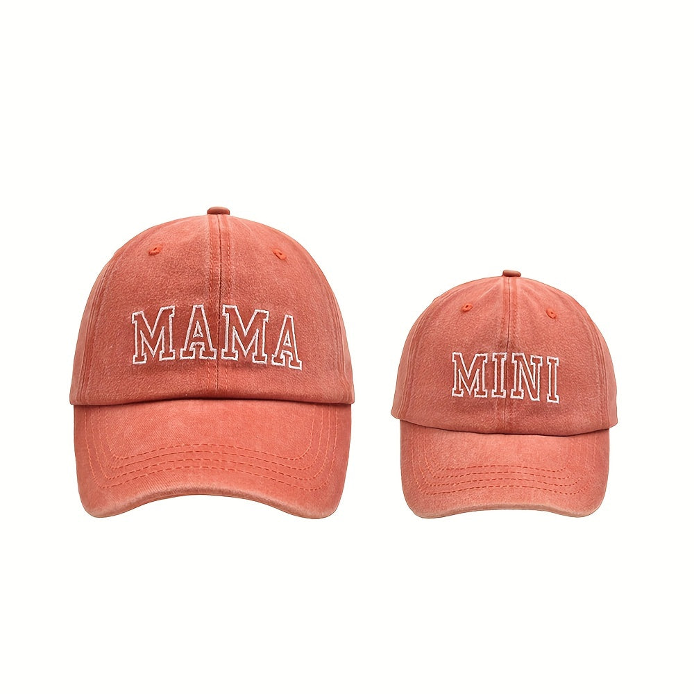 Parent Child Embroidery Sunscreen Baseball Cap