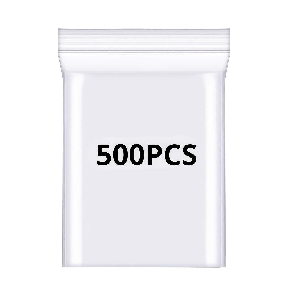 500 Small Self Sealing Transparent Plastic Bags 5.99 cm x 8.99 cm