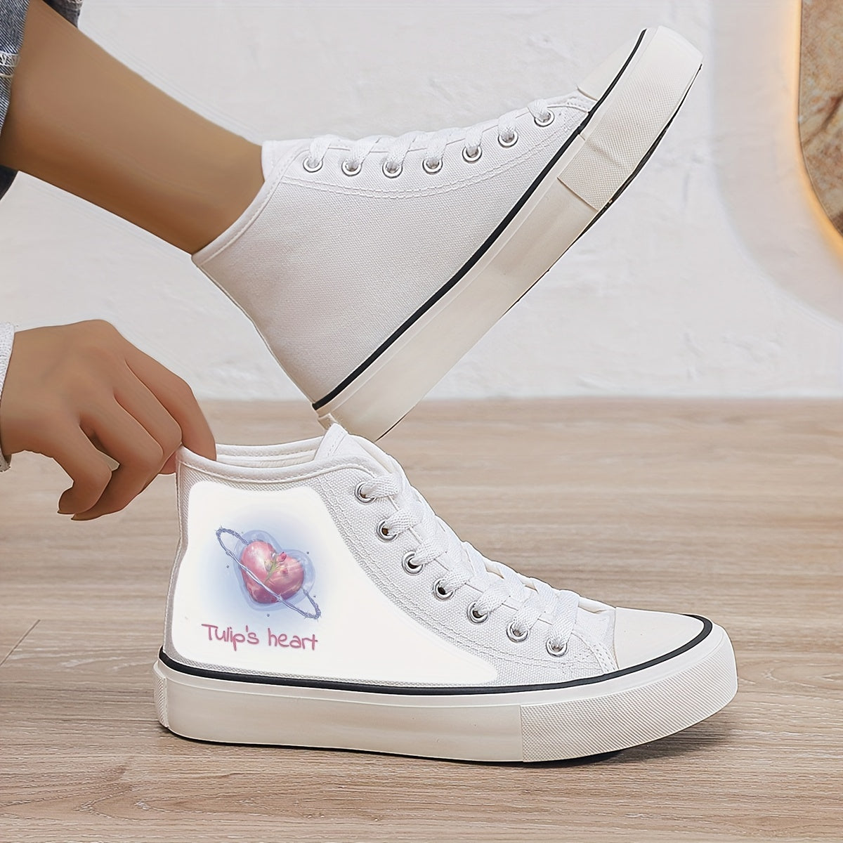Plush Lined Thermal Chunky Canvas Sneakers