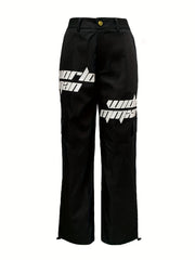 Y2k Letter Graphic Outdoor Sports Pants Women's Activewear