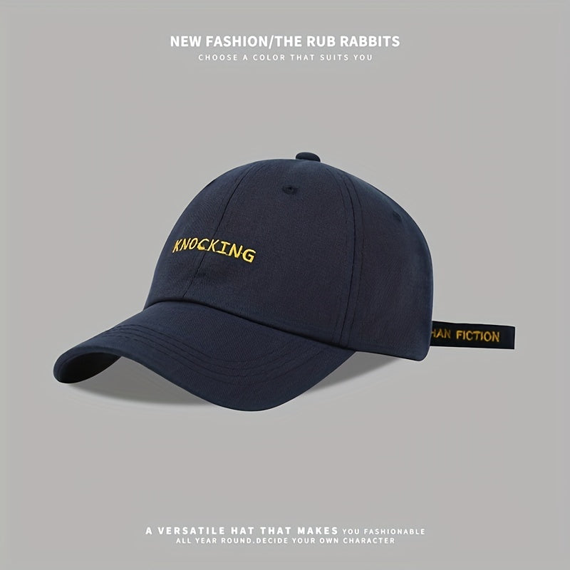 Letter Embroidery Hip Hop Baseball Cap Casual Unisex Cotton Dad Hat Adjustable