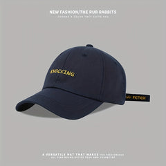 Letter Embroidery Hip Hop Baseball Cap Casual Unisex Cotton Dad Hat Adjustable