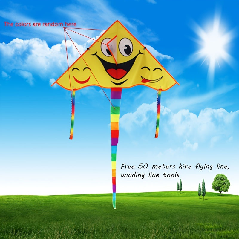 Animal Head Kite Cartoon Happy Face Kite Outdoor Activities
