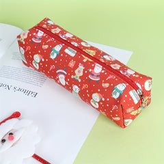 Christmas Snowman Pencil Case Holiday Style Stationery