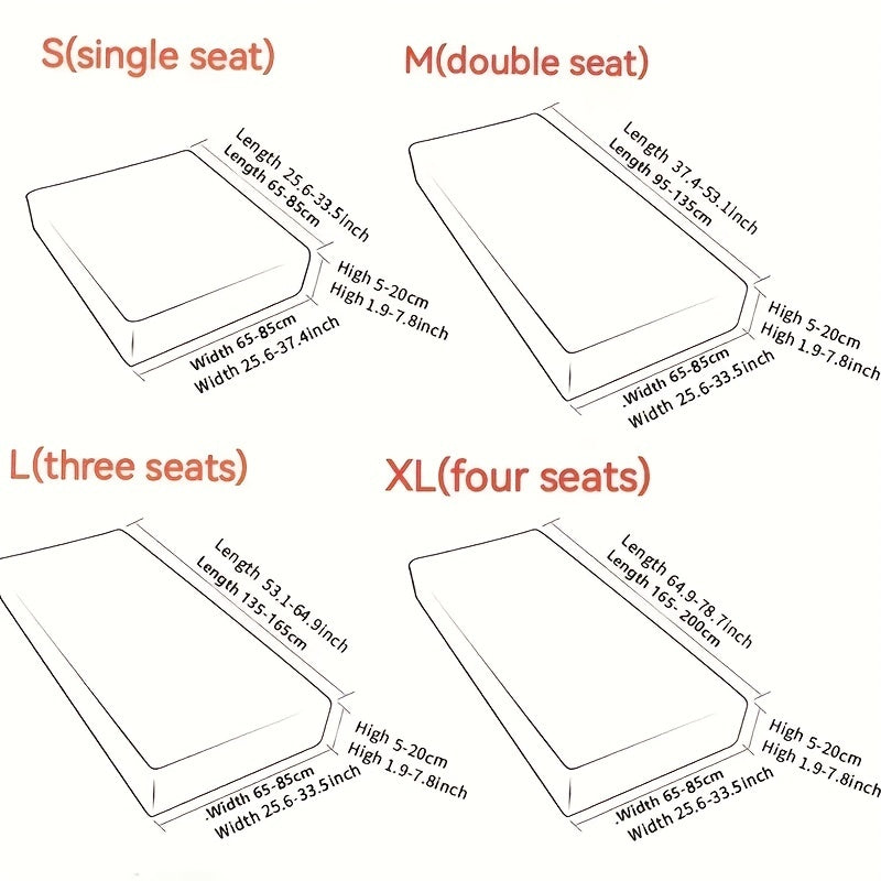 Elastic Sofa Slipcover All Seasons Universal Modern Dustproof Sofa Cover