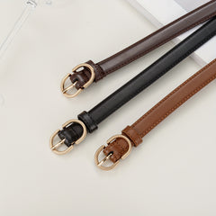 Girls Boys Oval Buckle Belt Fashion Accessory for Jeans Pants