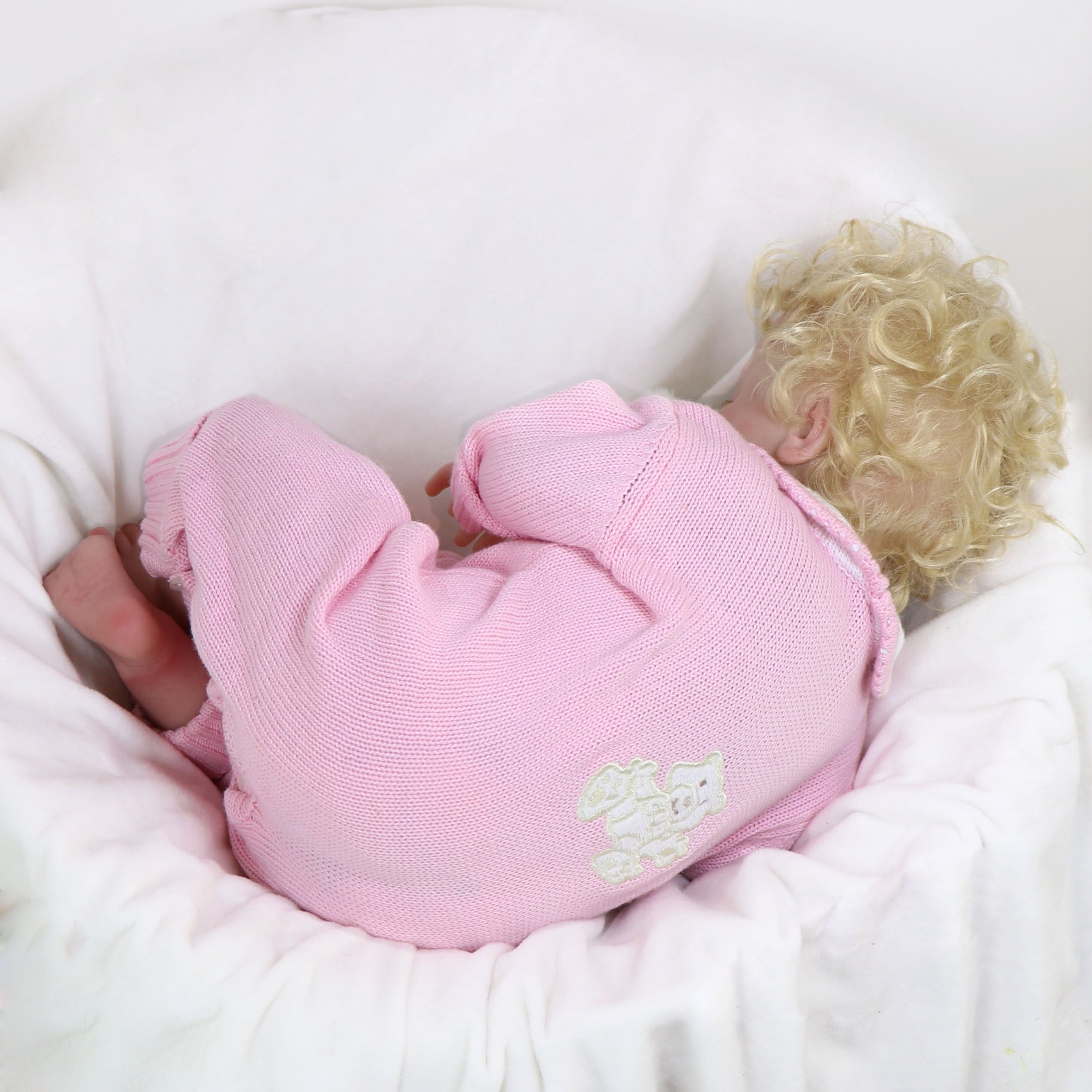 20inch Curly Hair Soft Rubber Doll With Cloth Body & Accessories