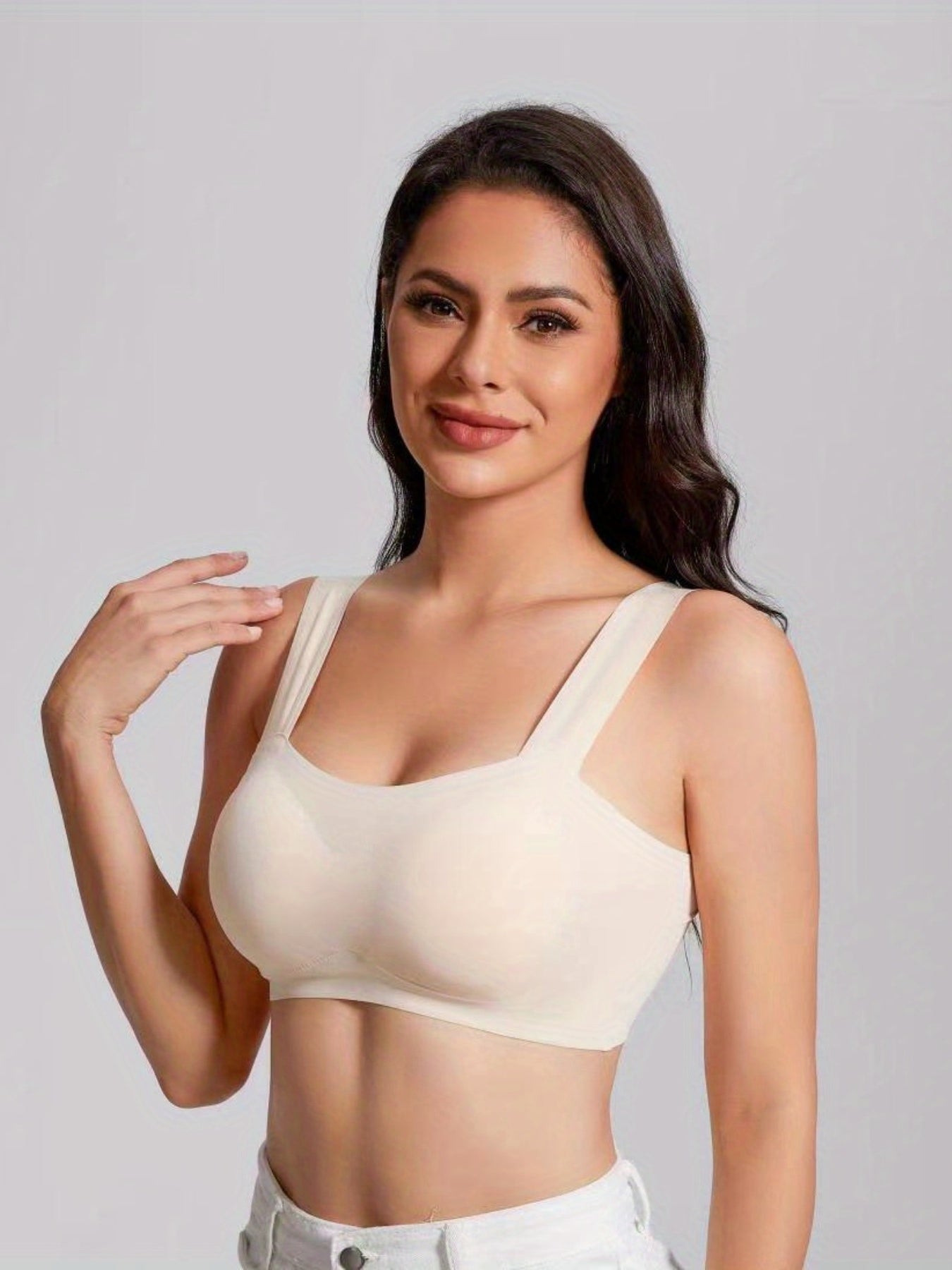 Women's Seamless Wireless Sports Bra Plus Size