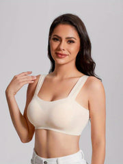 Women's Seamless Wireless Sports Bra Plus Size