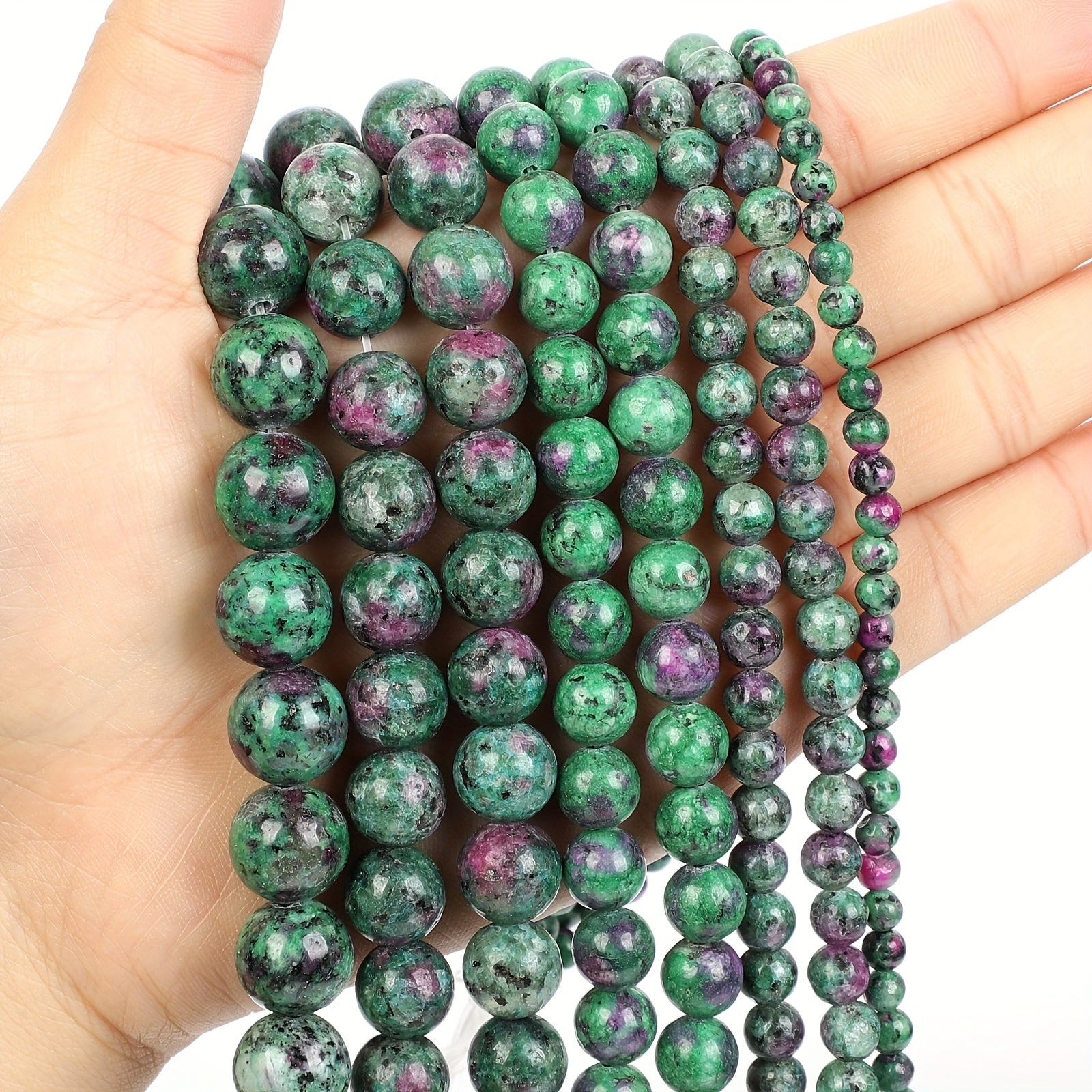 Epidote Stone Round Loose Beads For Jewelry Making DIY Bracelet Necklaces