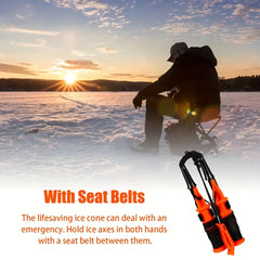 Winter Ice Breaking Pick Portable Emergency Gear For Ice Fishing