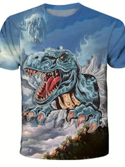 Comfy Dinosaur T Shirt for Kids Soft Stretchy Fabric