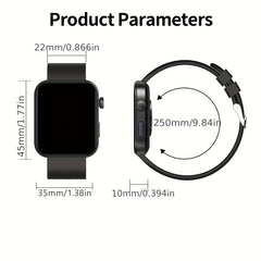 Sports Smartwatch 1.85" HD Display Sync with Mobile